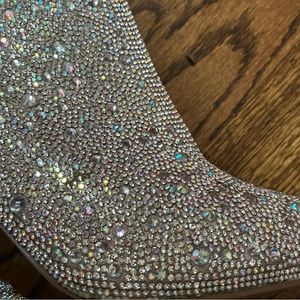 Miim rhinestone Boots…. Zip up… Size 8